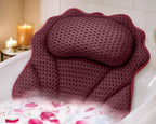 Bath Pillow RUVINCE Ergonomic Luxury Bathtub Pillow with Head,Neck, Shoulder and Back Support, 4D Bath Pillows for tub with 6 Powerful Suction Cups, Fits All Bathtub