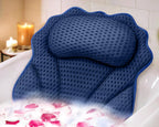 Bath Pillow RUVINCE Ergonomic Luxury Bathtub Pillow with Head,Neck, Shoulder and Back Support, 4D Bath Pillows for tub with 6 Powerful Suction Cups, Fits All Bathtub